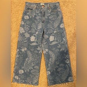 Tangled cropped wide leg